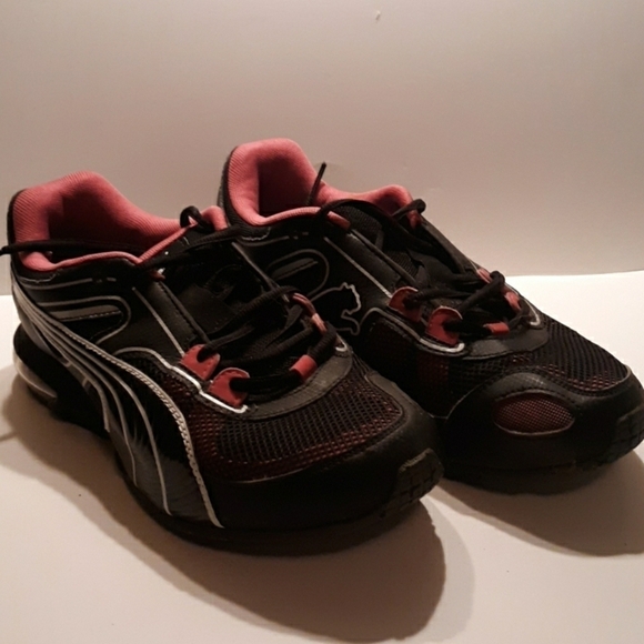 Puma running shoes sz 6 pink black - Picture 1 of 7